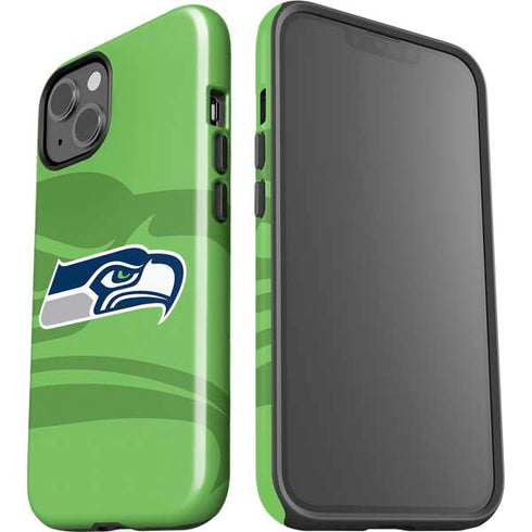 NFL Seattle Seahawks Double Vision iPhone 15 Impact Case